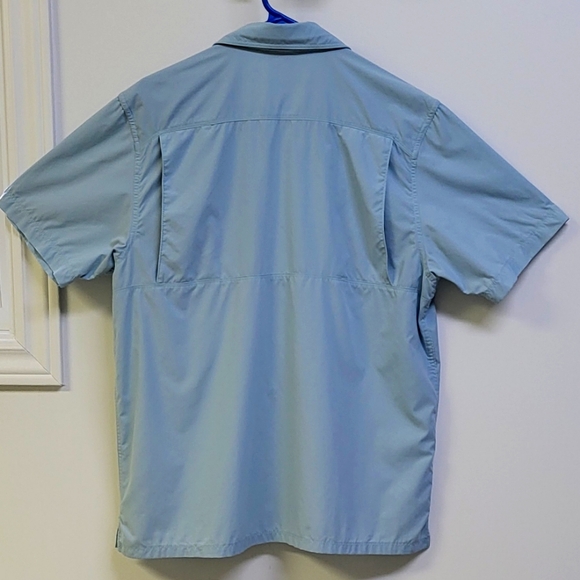 The north face pale blue,  men's short sleeves Casual Shirt ,  size Large - Picture 4 of 8
